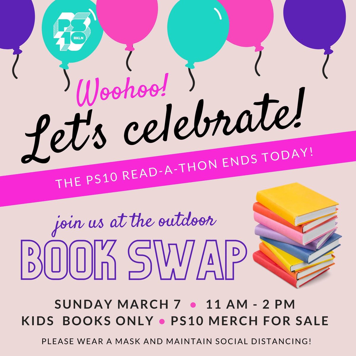 PS10Brooklyn's tweet image. There’s still time to read &amp;amp; ask for pledges - Read-a-thon ends tonight at 11:59 pm!
And come to our book swap on Sunday from 11 am to 2 pm outside school.
#ps10reads #ps10proud #ps10bk