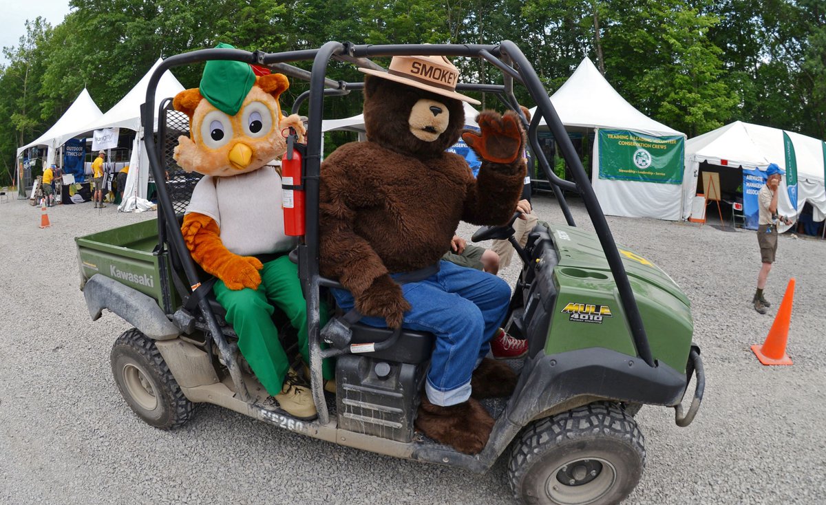 Smokey and I in the whip 🚛💨   Some things are just better with friends. Encourage someone you know to Lend a Hand, Care for the Land! And remember to Turn Your Key, be Idle Free! #bestie