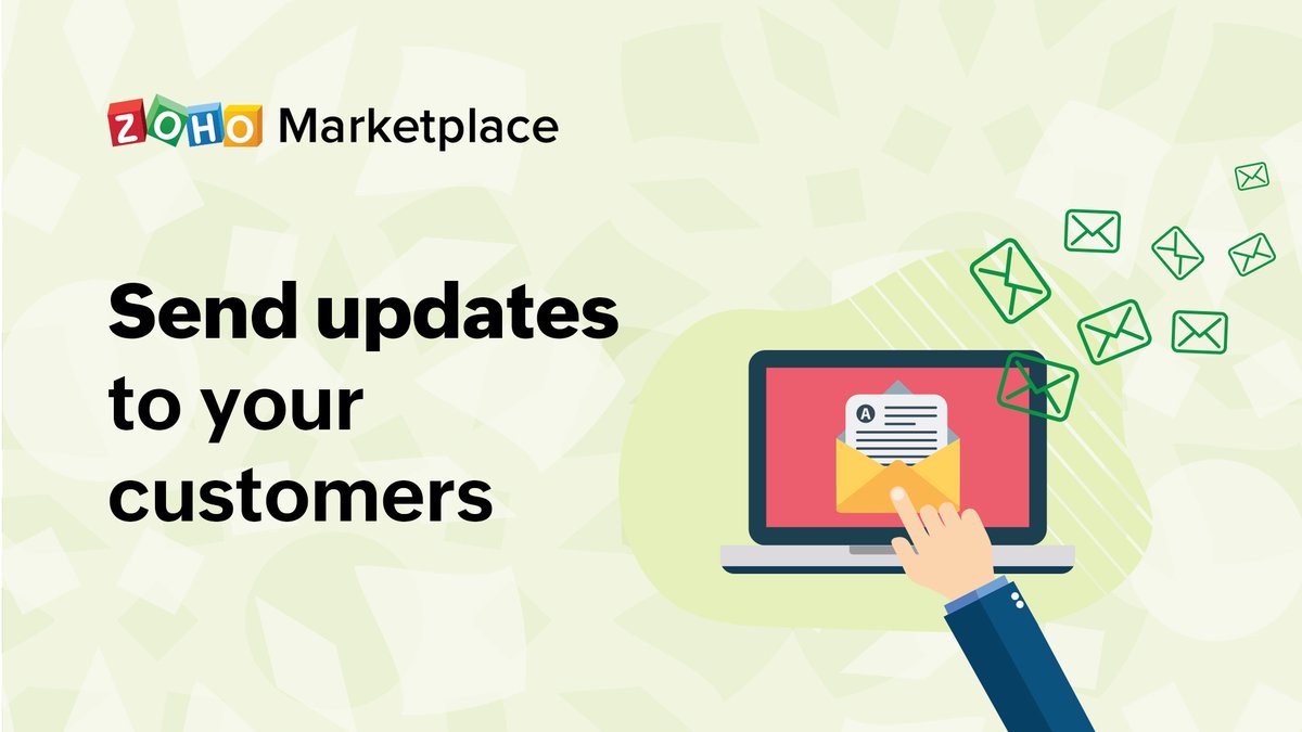 ZohoMarketplace's tweet image. Keep your customers in the loop with just a few clicks using these #Email automation extensions for @ZohoCRM. Convey important information such as order confirmations, issue resolution details, promotions, offers, and more whenever you need.
#emailmarketing #emailmarketingtips