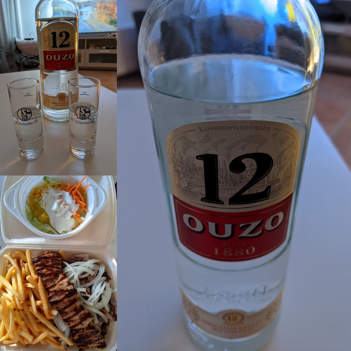 Carlito1904's tweet photo. So, bei Freitagabendspielen hieß es früher gerne mal ab zum Griechen. In diesem Sinne, #Jammas! Glück auf, Dimitrios! Kann ja nur besser werden. #S04 #S04M05 #nurderS04 #Grammozis #Pandossia
Und falls doch nicht, ich habe die Flasche Ouzo gerade eben erst aufgemacht. 🤪 https://t.co/e84KuRz71A