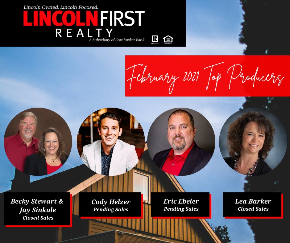 npdodgelincoln's tweet photo. #Congratulations to our #February 2021 #TopProducers! 
#Realtors #LincolnFirstRealty #Professionals
https://t.co/LCoVb7nDil https://t.co/qzW7JVXYJK