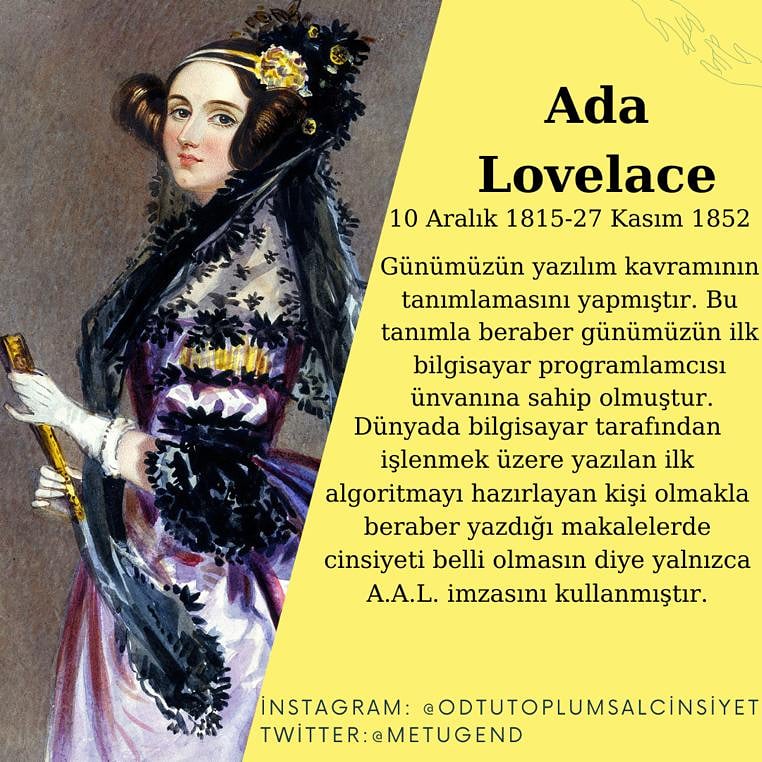 Ада лавлейс название счетной. Ада лавлейс название счетной