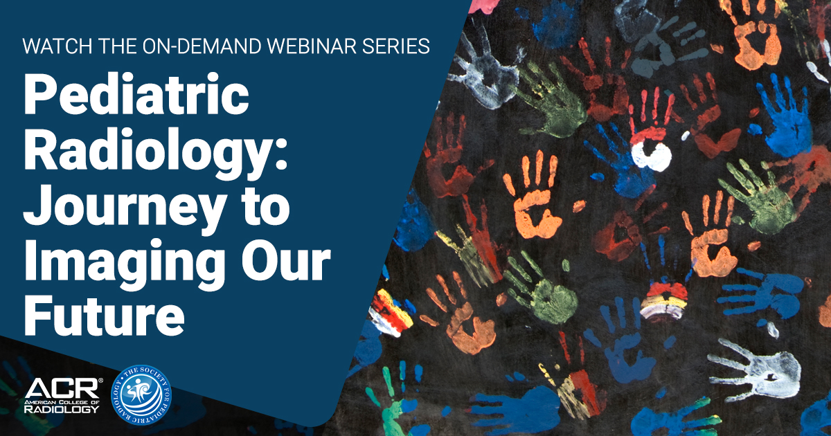 American College of Radiology (@radiologyacr) on Twitter photo As we approach #Match2021, are you considering #PedsRad? Check out our new 💻 on-demand webinar series 💻 w/ <a href="/SocPedRad/">The Society for Pediatric Radiology</a> to learn how a career in pediatric #radiology offers a modality-rich environment & impactful patient interactions bit.ly/3rduOi8 As we approach #Match2021, are you considering #PedsRad? Check out our new 💻 on-demand webinar series 💻 w/ <a href="/SocPedRad/">The Society for Pediatric Radiology</a> to learn how a career in pediatric #radiology offers a modality-rich environment & impactful patient interactions bit.ly/3rduOi8