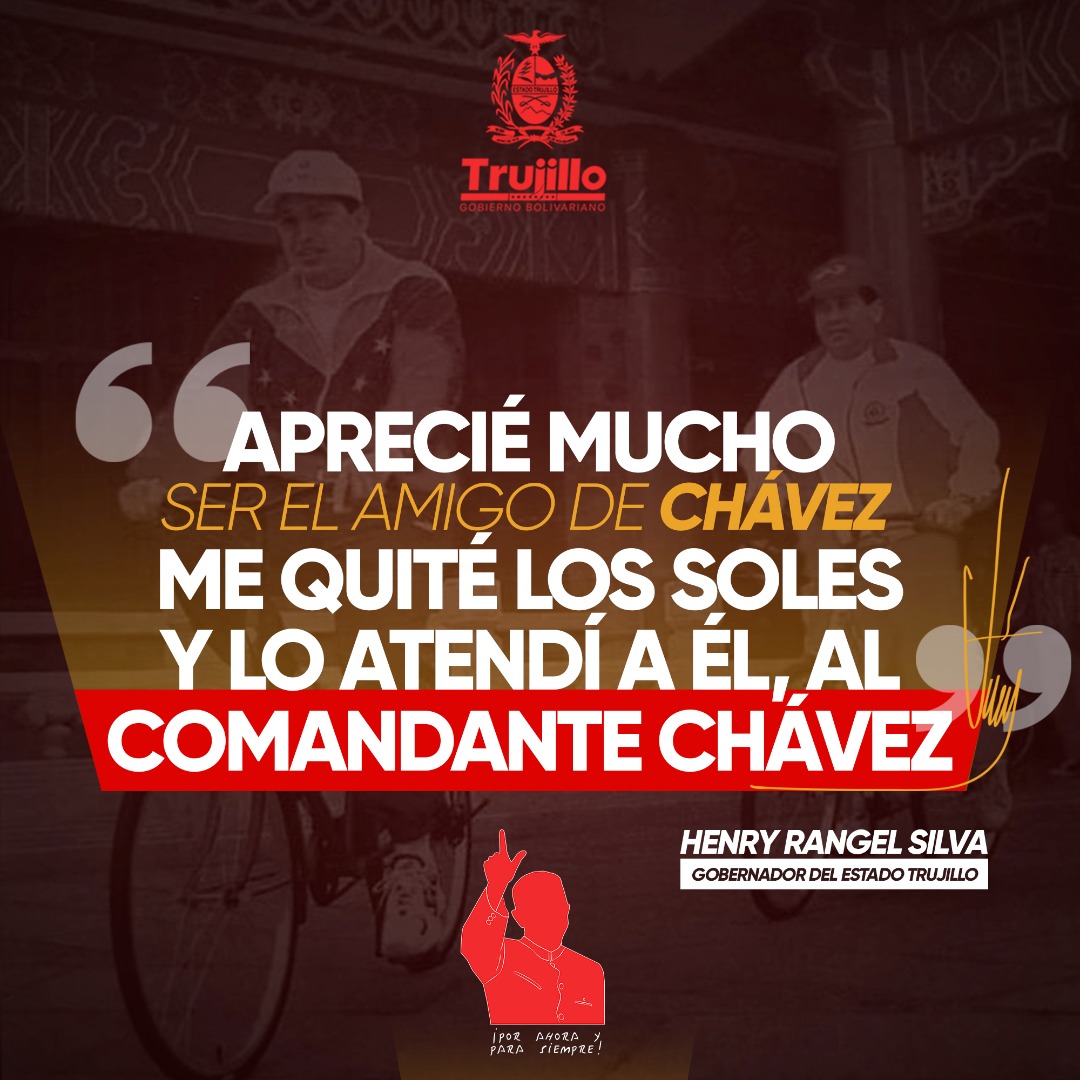 #ChavezAhoraYSiempre 

<a href="/RangelSilva4F/">Rangel Silva</a> 
<a href="/Erinel_eri/">Erinel Cardozo Escola</a> 
<a href="/GestionTrujill0/">Gobierno de Trujillo</a> 
<a href="/ajacquep/">Jacqueline Penaloza.</a> 
<a href="/CiudadTRU/">Ciudad Trujillo</a>