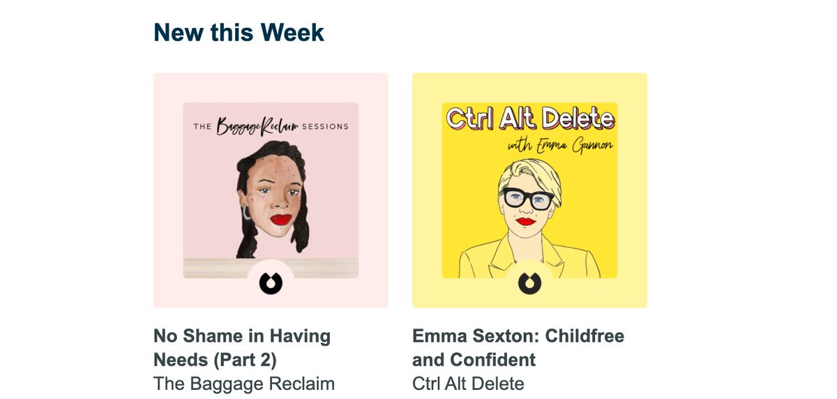 Love to be featured next to <a href="/baggagereclaim/">Natalie Lue</a> in the <a href="/blinkist/">Blinkist</a> newsletter! Hope you enjoy the Ctrl Alt Delete 'Shortcasts' available now 💛 blinkist.com/cad