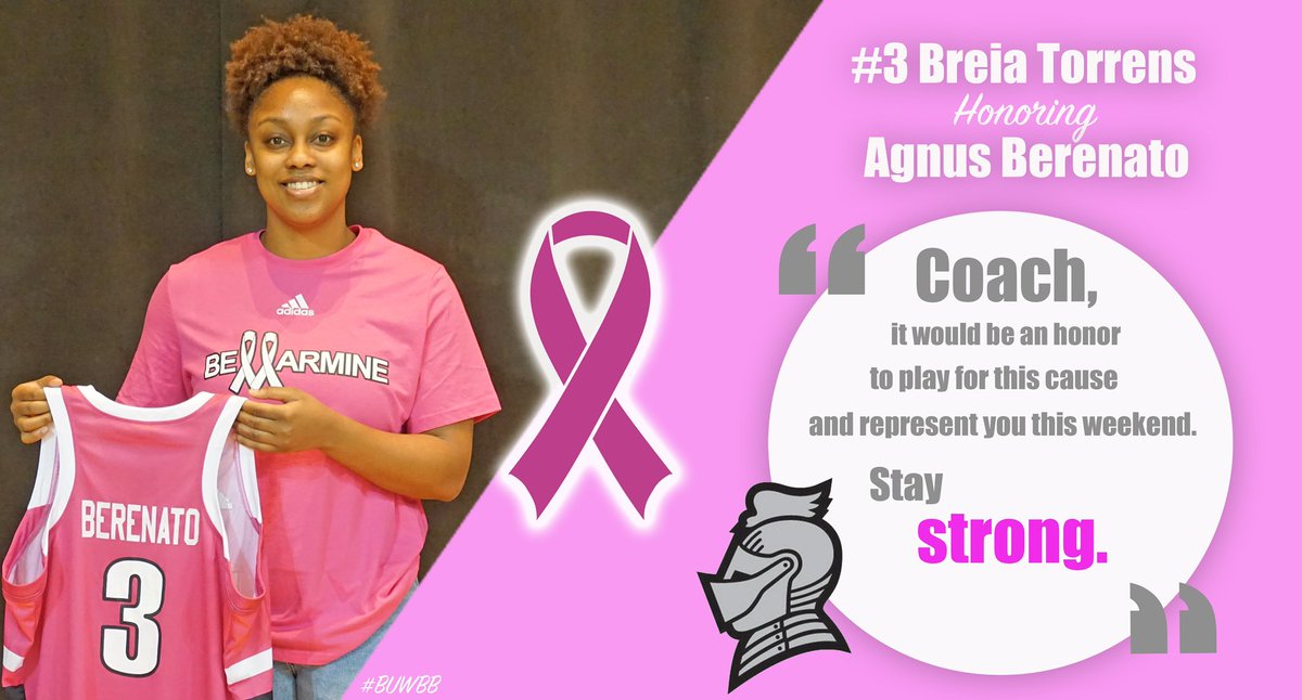 BUKnightsWBB's tweet photo. Tonight we are #ThinkingPink as we honor a these wonderful women who are fighting or who have fought Breast Cancer.
We canβt wait to take the floor tonight and play for this great cause! ππβοΈ https://t.co/5JqSEFSWQR