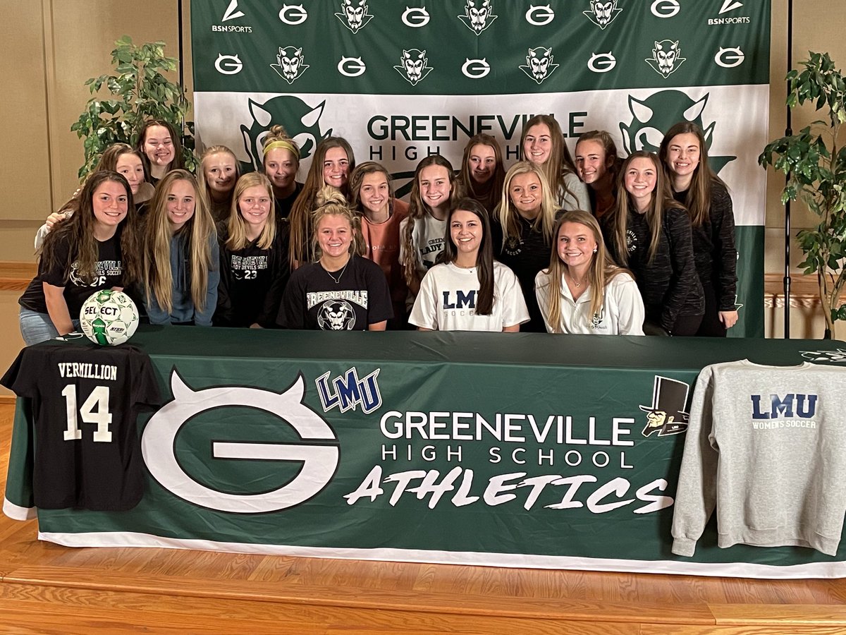 We are so excited for Macy Vermillion who signed today to continue her soccer career with LMU next year