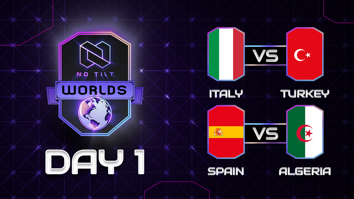#NTWorlds🌐 kick-off! Group E ⚔️

<a href="/NazionaleITACR/">Nazionale Italiana CR</a> 🇮🇹 vs 🇹🇷 <a href="/TeamTurkeyCR/">Team Turkey</a> 
<a href="/clashroyaleSE/">Selección Española CR</a> 🇪🇸 vs 🇩🇿 <a href="/TeamALGERIA1/">Team ALGERIA</a> 

📺 twitch.tv/mautic 🔴 Watch LIVE!
