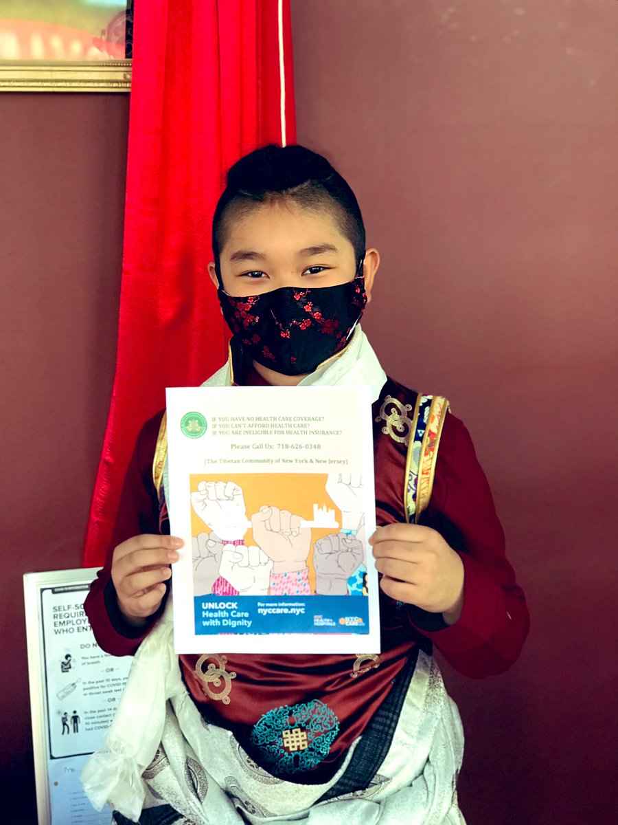 #NYCCARE - a second generation Tibetan American Posing with NYCCARE flyer. #NYCCARE is a free or low cost health care program that guarantees health care for all New Yorkers! even undocumented &amp; unemployed New Yorkers can avail health Care. <a href="/NYCHealthSystem/">NYC Health + Hospitals</a> <a href="/NYCImmigrants/">NYC Mayor’s Office of Immigrant Affairs</a>