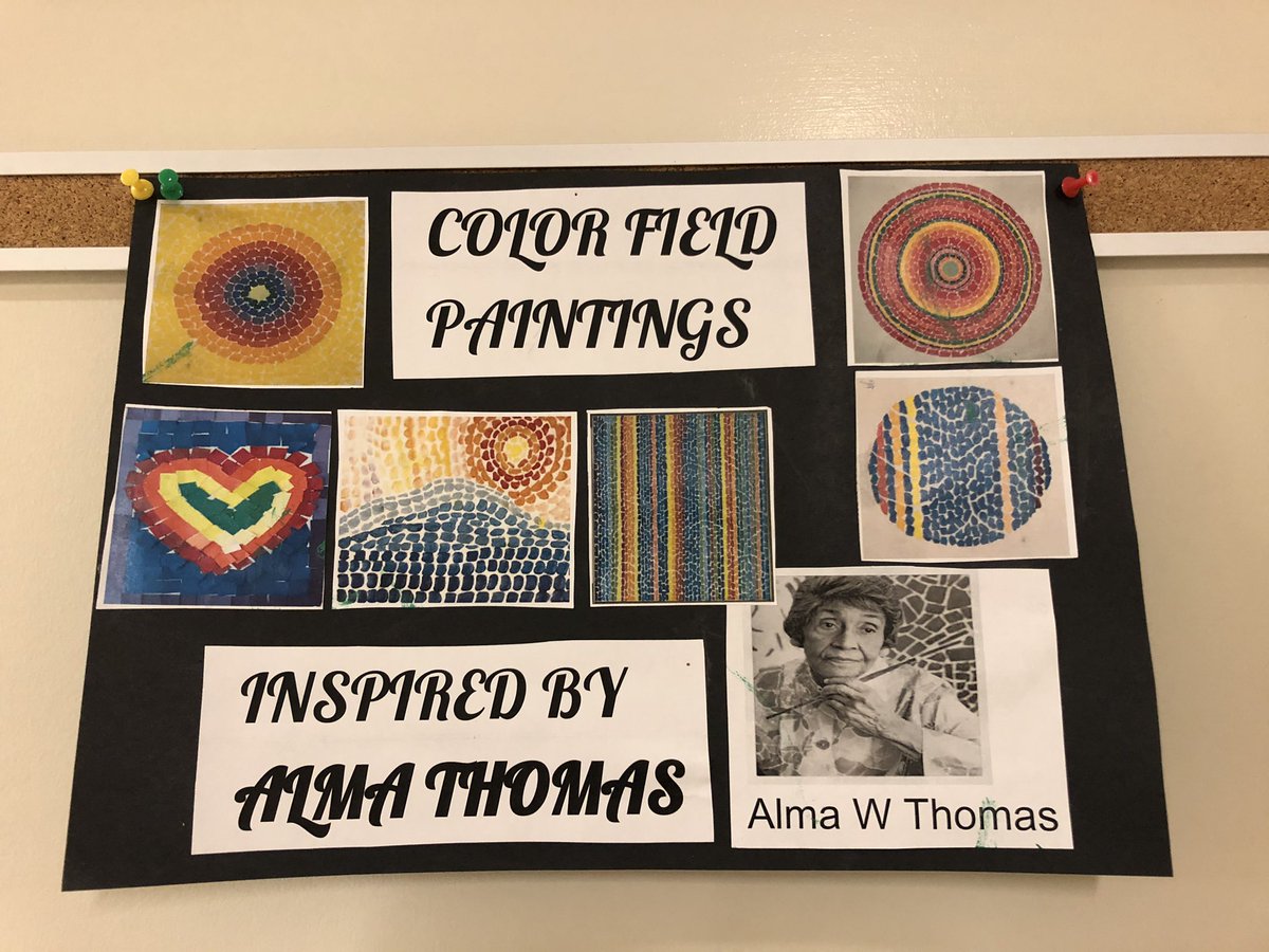 mrs_bennettkhps's tweet photo. We have been inspired this week by the artwork created by Alma W. Thomas. The kindergarten Ss have made us proud with their beautiful display. π¨ #VisualArt #ColourExploration @KanataHighlands https://t.co/9KU2z81ia4