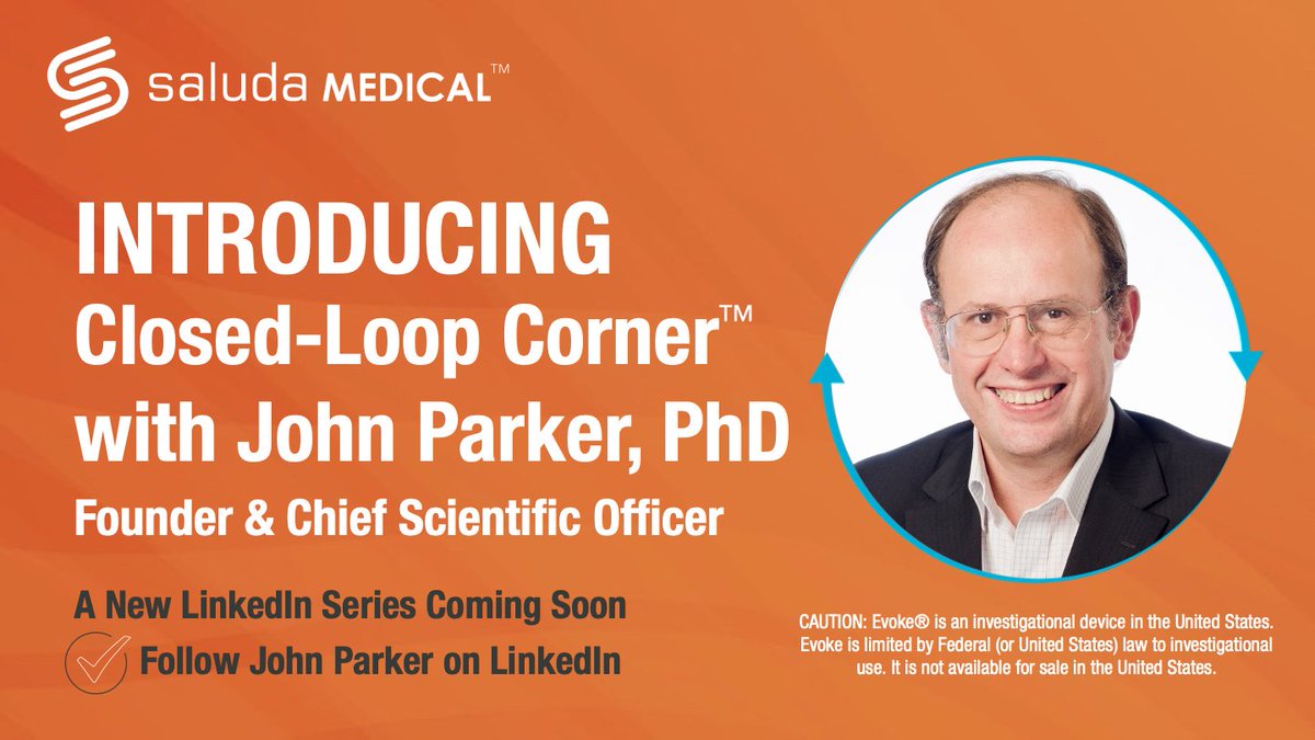 SaludaMedical's tweet photo. We are thrilled to announce a new LinkedIn series called Closed-Loop Corner where John will share his knowledge and thought leadership on anything & everything #closedloopSCS. Follow John & Saluda Medical on LinkedIn for updates, & stay tuned for the first installment next week! https://t.co/uDn898bG3i