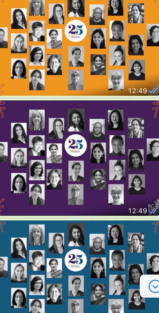 womeninmindUK's tweet photo. #25WomenInPsychiatry podcast🌟 Dr Beena Rajkumar hosts Dr Jo Talbot Bowen, Dr Ruth Reed, Dr Philippa Greenfield and Dr Julia Barber on the 25th anniversary of the Women and Mental Health Special Interest Group @womeninmindUK @rcpsych https://t.co/ZN9bc9BL1O https://t.co/n8LE4LKq40