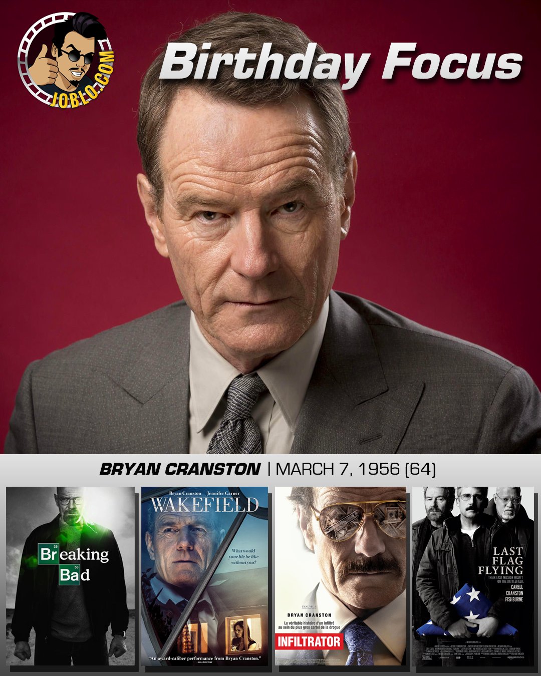 Happy 64th birthday to the great Bryan Cranston! 