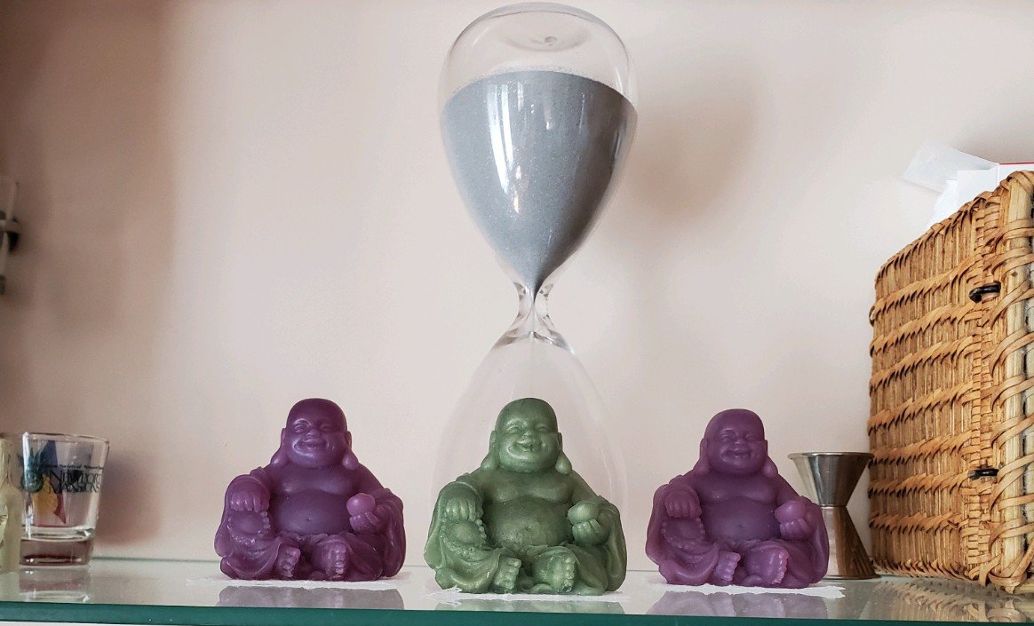 A customer sent me a photo of their bhudda soaps set up in their home♡  <a href="/iamkeeferz/">iamkeeferz</a>  ♡