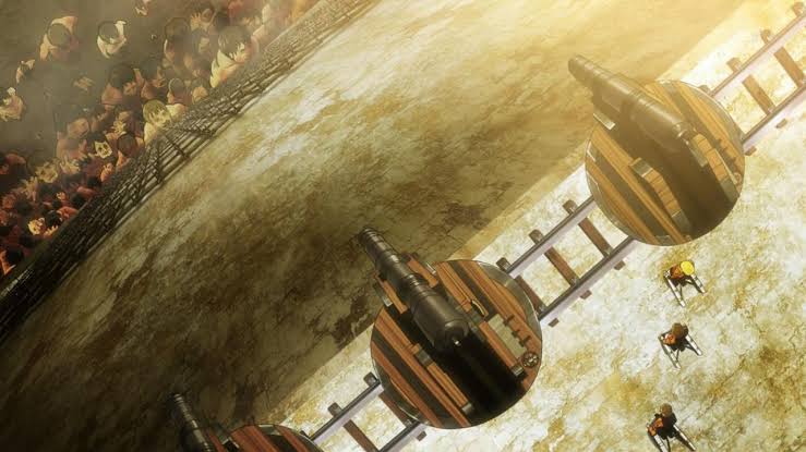 groverhaste's tweet photo. #aot138spoilers 

Canons in attack on titan https://t.co/4uSugS7VJ2