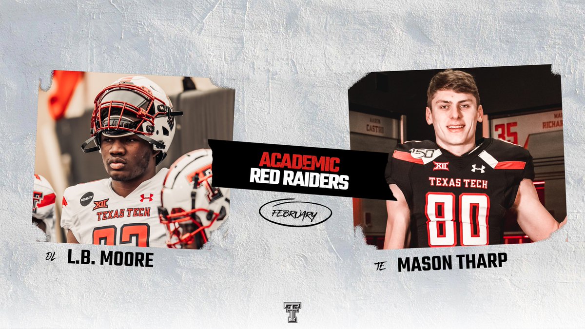 Academic Red Raiders for the month of February 📚

Congrats, guys! #WreckEm