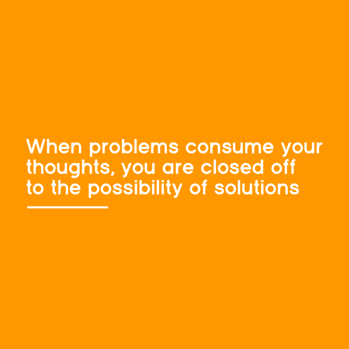 Jason_Selk's tweet photo. When you are focused on problems, you cannot be focused on a solution. An #RSF mindset opens you up to creative solutions, increasing confidence and decreasing stress and anxiety #RelentlessSolutionFocus #MentalToughness #Mindset #Improve #GrowthMindset #Positivity #Leadership https://t.co/cIetn4XIU3
