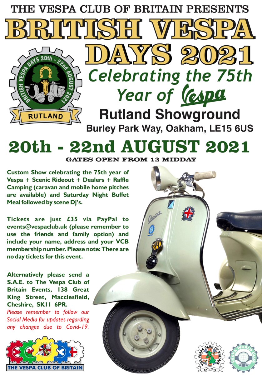 The Vespa Club of Britain (@vespaclubuk) on Twitter photo 