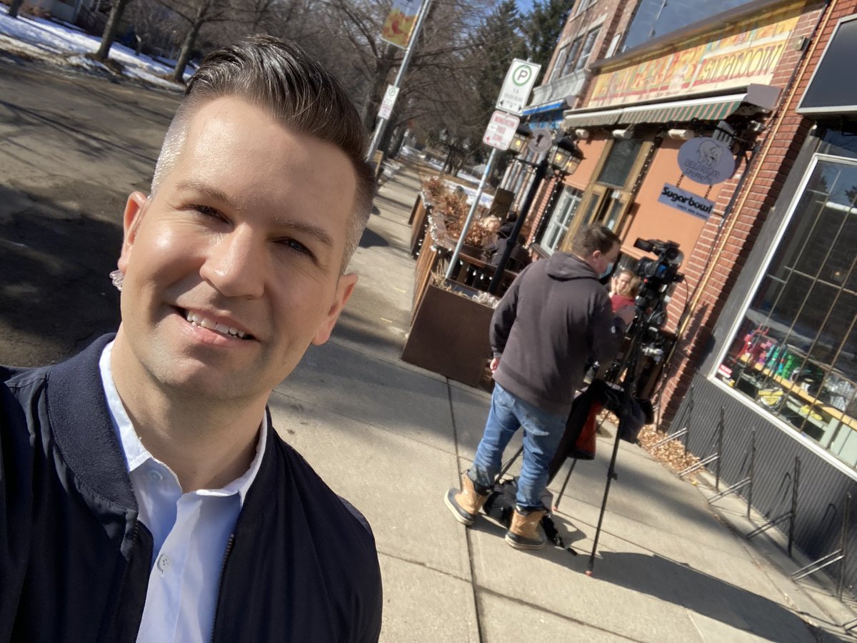 How are you enjoying your Friday #yeg! Amazing weather today, still a little room on the <a href="/sugarbowlcafe/">Sugarbowl</a> patio, sun feels so good🌞Today high 12, sat&amp;sun 7&amp;6, have a great weekend #yegwx