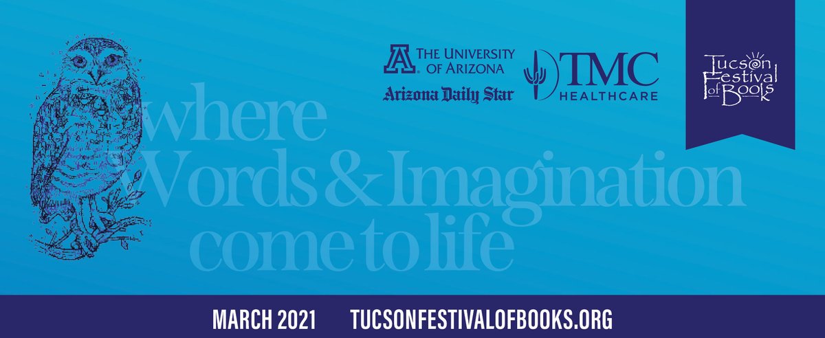 It's finally here! We are so excited for the festival kick-off tonight and 96 author sessions on Saturday and Sunday with 164 authors and illustrators from around the world! Join us and check out our website for all of the details! tucsonfestivalofbooks.org