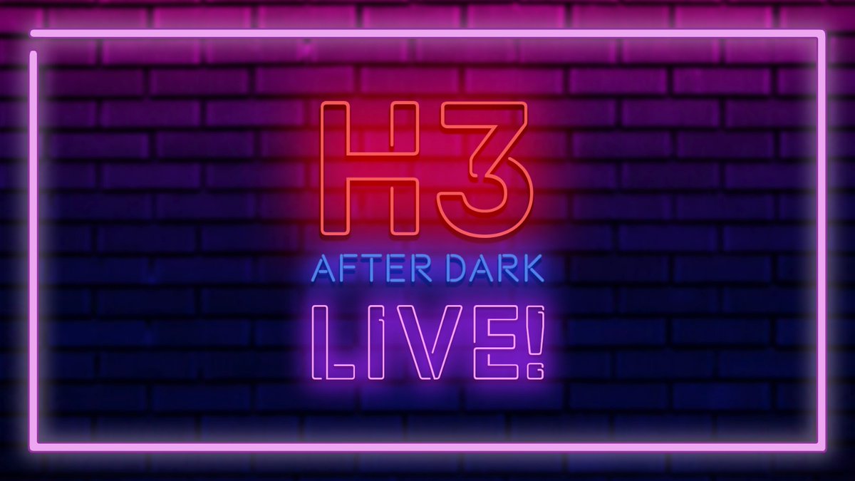 theh3podcast's tweet photo. H3 After Dark is live soon!

https://t.co/7StWKHFLxH https://t.co/jqwXruNJsT