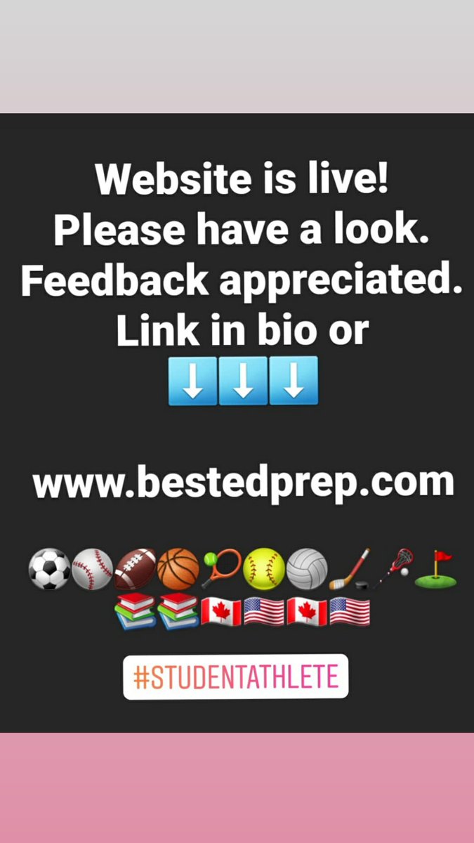 bestedprep's tweet photo. Helping #studentathletes with academic support. Online tutoring, #satprep #actprep #ssatprep @CollegeBoard @ACT
@NCAA @USPORTSca π¨π¦πΊπ²π¨π¦πΊπ²β³π₯πππ₯πΎππβΎοΈβ½οΈππ https://t.co/kd4j1YxIxb