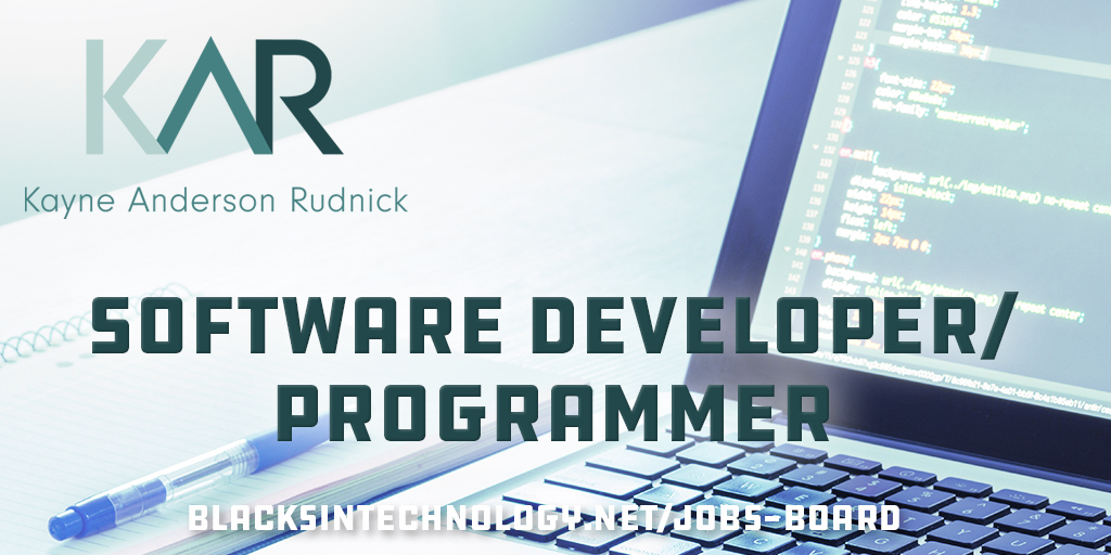 blkintechnology's tweet photo. @KARInvest is #hiring a #SoftwareDeveloper #Programmer for the #MicrosoftPlatform. Analyze assess design, #code & translate biz objectives into efficient user friendly programs in #Csharp #dotnet & #SQL Server DB. Apply 2day https://t.co/mGVnewQEHp #blacksintech #blacktechtwitter https://t.co/ExLXJoCZ6e