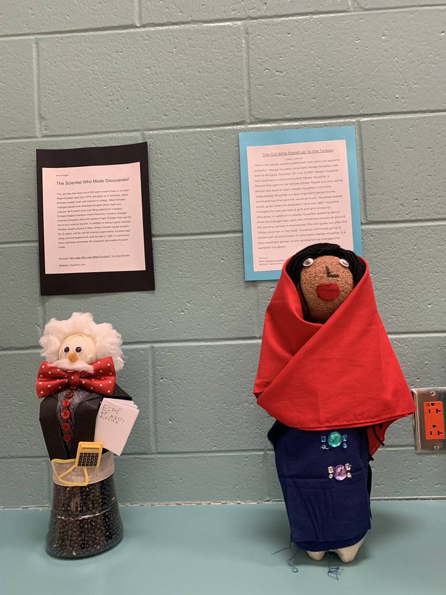 The <a href="/HumbleISD_SWE/">Summerwood Elementary</a> library has turned into a museum! So proud of my 4th graders &amp; their Biography Projects! These expository essays are proof of their growth as writers! <a href="/ElizabethFagen/">Liz Celania-Fagen</a>