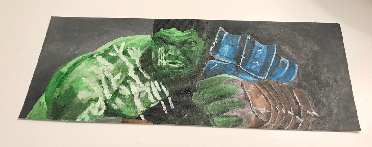 Excited to share the latest addition to my #etsy shop: Thor Ragnarok Incredible Hulk painting. 11x4”. Marvel, comic book, home decor, art, comic book art. Perfect for games room or man cave. #green #unframed #bedroom #fantasyscifi #paint https://t.co/G3G5EdIMGV https://t.co/bPMGsGWcv5