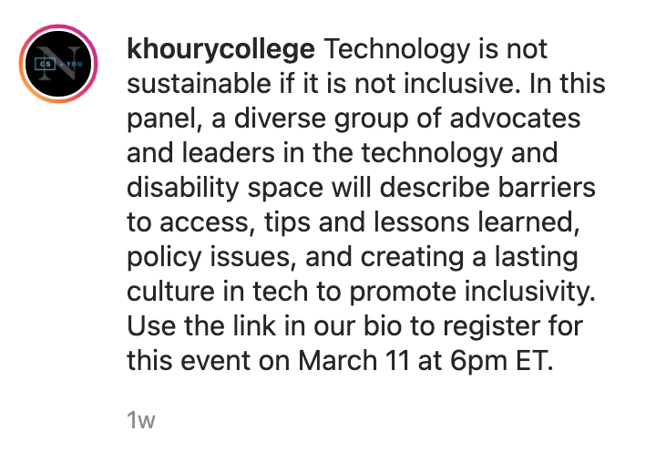 ProjectHearing's tweet photo. I’m going to be one of the speakers for the Identity Series at @KhouryCollege in about a week. Be sure to RSVP by going to https://t.co/29LMyPDCyL. 
Join us, convo is going to be 🔥! https://t.co/HaOLoqV8om