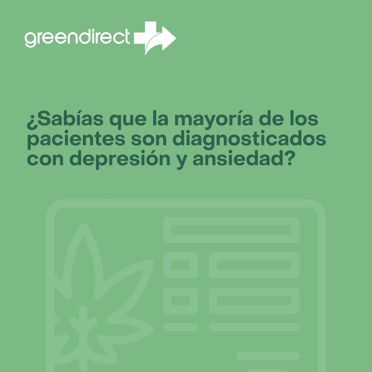 GreenDirectPR's tweet photo. 🌿 Los pacientes de cannabis buscan alivio para su salud mental pero no toman en consideración los dolores crónicos como parte del problema.

😌  Normalicemos hablar sobre la salud mental. ¿Te identificas con algunos de estos hechos? 👇 

📰 : @voceropr https://t.co/0PHa6RUI1L