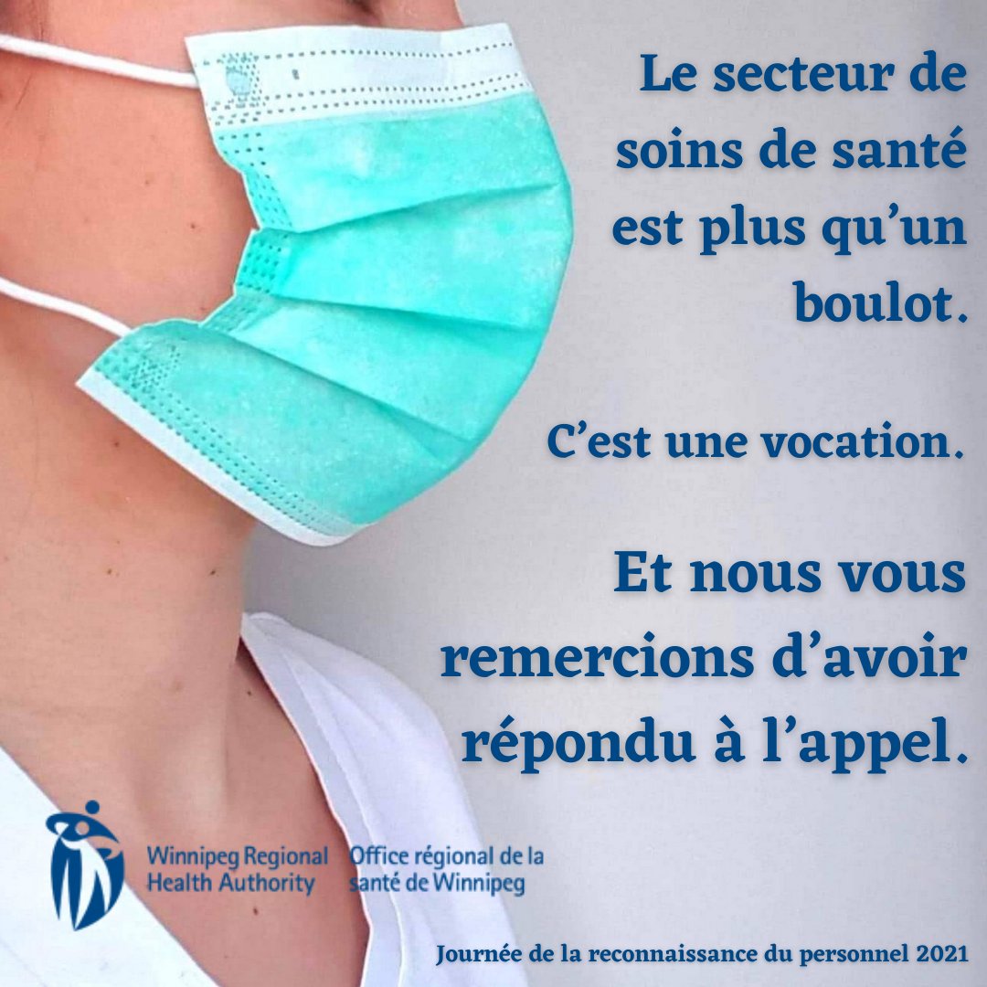WinnipegRHA's tweet photo. To all our health care heroes, your sacrifices are recognized and appreciated.

#EmployeeAppreciationDay #healthcare #publichealth #WRHA #ProtectingManitobans #SocialWorkWeek2021 https://t.co/X66n4YNaMo