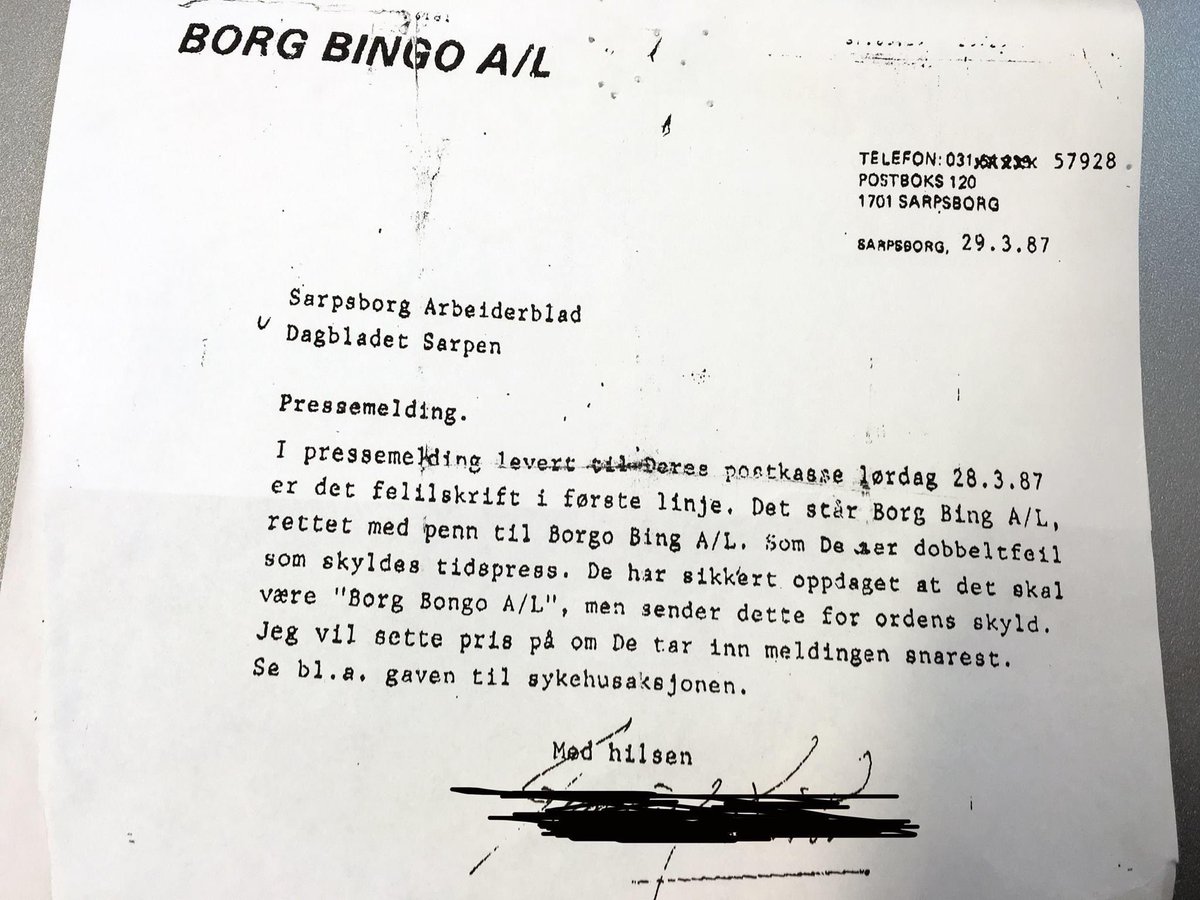 tobinor's tweet photo. @gorken Litt sånn pressemeldinger virket før i tida... https://t.co/0Gpex1PkEy
