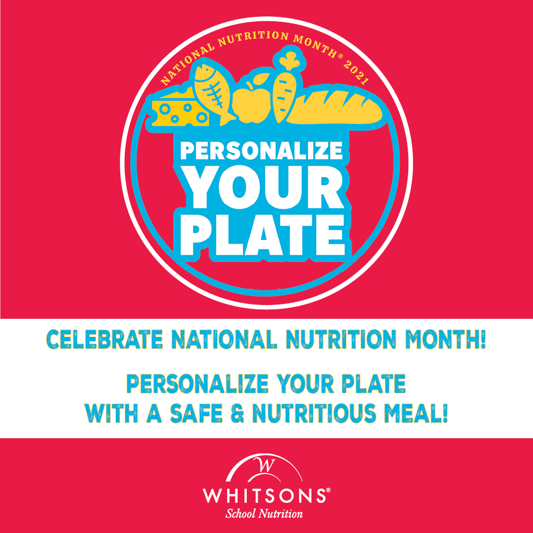 This year’s National Nutrition Month theme is Personalize Your Plate. There is no one-size-fits-all approach to nutrition and health. We are all unique with different bodies, goals, backgrounds and tastes! #NationalNutritionMonth #RDNday #eatright #healthyeating