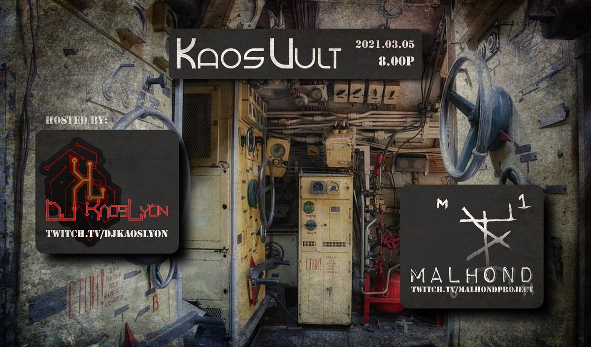 ProductionsTool's tweet photo. Join us as we enter the darkness and get stompy tonight!

It's Kaos Vult, a free online music stream from our friends DJ KaosLyon and Malhond.

What better way to start the weekend?

https://t.co/g3PUL3IaTR

#stompyboots #charlottemusic #onlinedj #darkelectro #ebm #industrial https://t.co/KNqPh06iXq