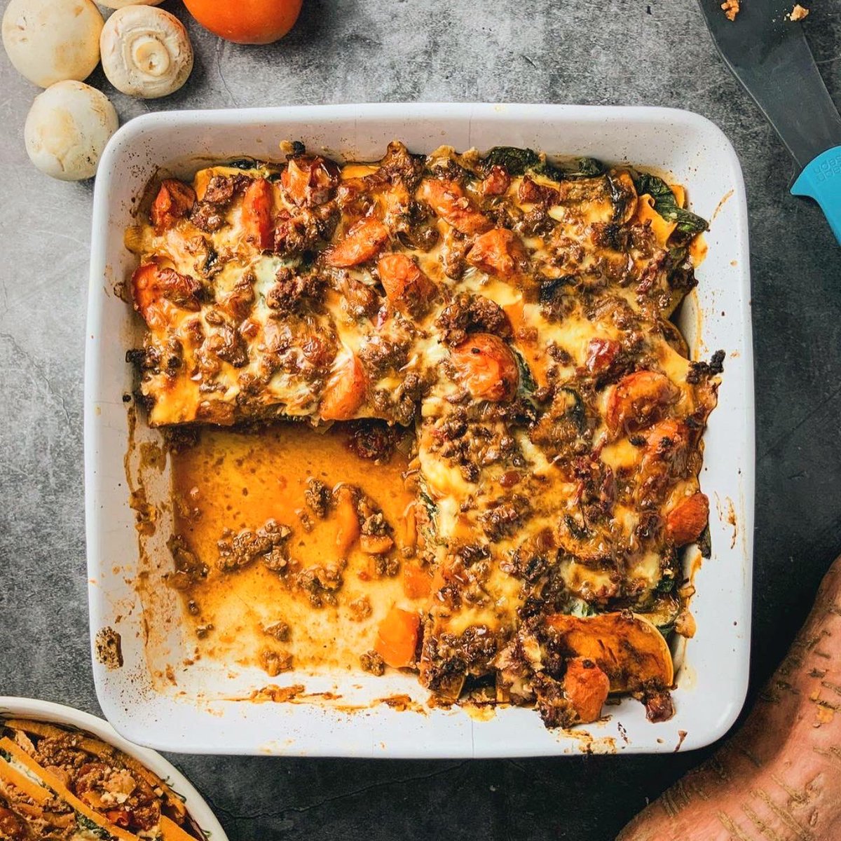 eatleancheese's tweet photo. We wish we could have taste tested this SWEET POTATO BOLOGNESE BAKE. 🧀🍠
Our Eatleaners are amazing cooks....you cook, we’ll provide the cheese!! #Eatleaners #YouCook #CheeseLovers https://t.co/OigsuusIKI