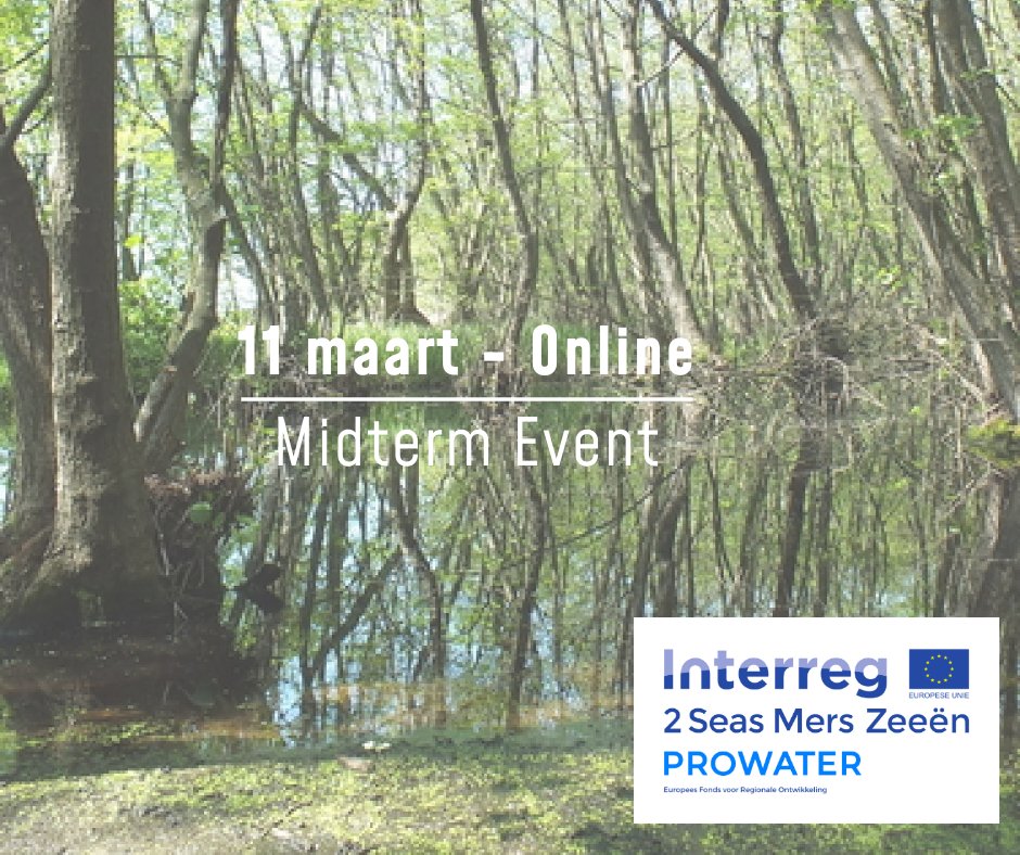 OmgevingVL's tweet photo. Het Europees Interreg-project #PROWATER geeft op 11 maart op een online Midterm event een stand van zaken van de projecten. #klimaatadaptatie herstel #waterberging landschap. Inschrijven en programma https://t.co/fX7Jy0PY2J https://t.co/NCbOilFuWn