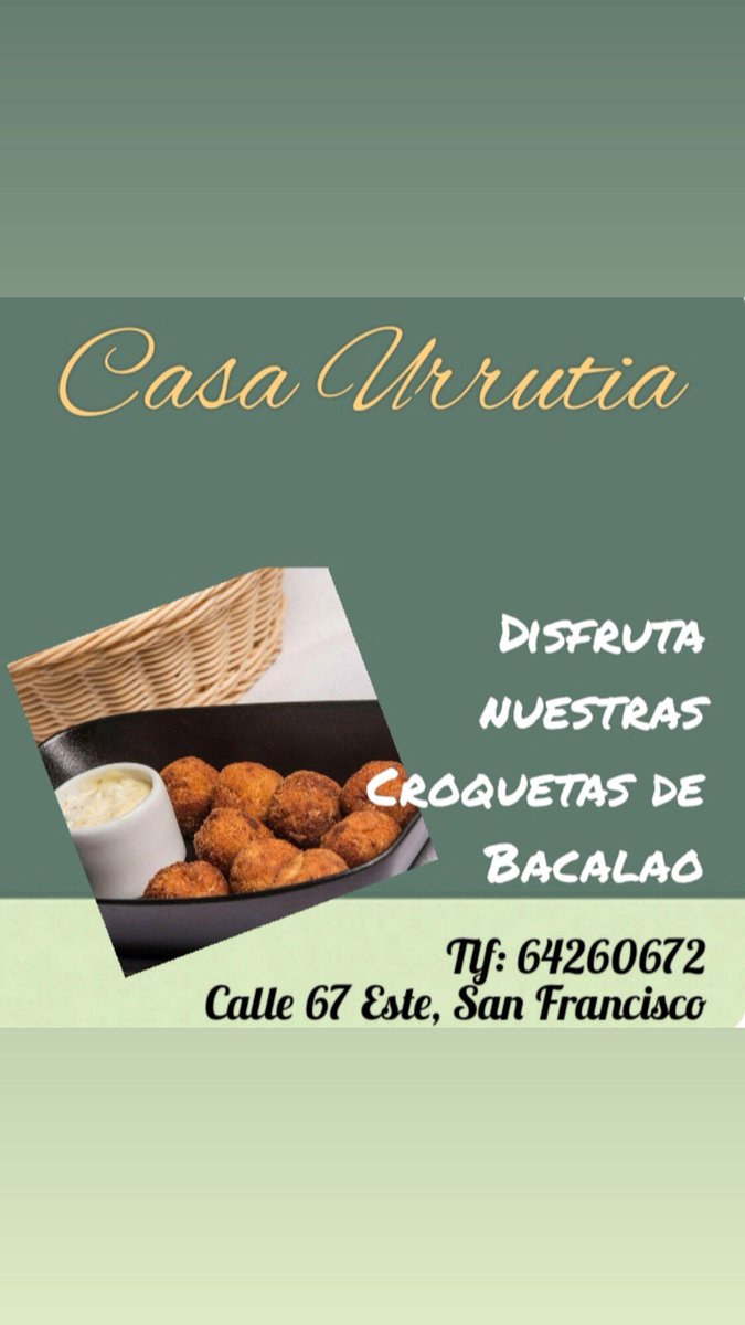 Ve a disfrutar nuestras ricas croquetas, pueden ser de bacalao o jamón acompañado de nuestra salsa tártara, preparada con la receta de #CasaUrrutia  #croquetas  #salsatartara