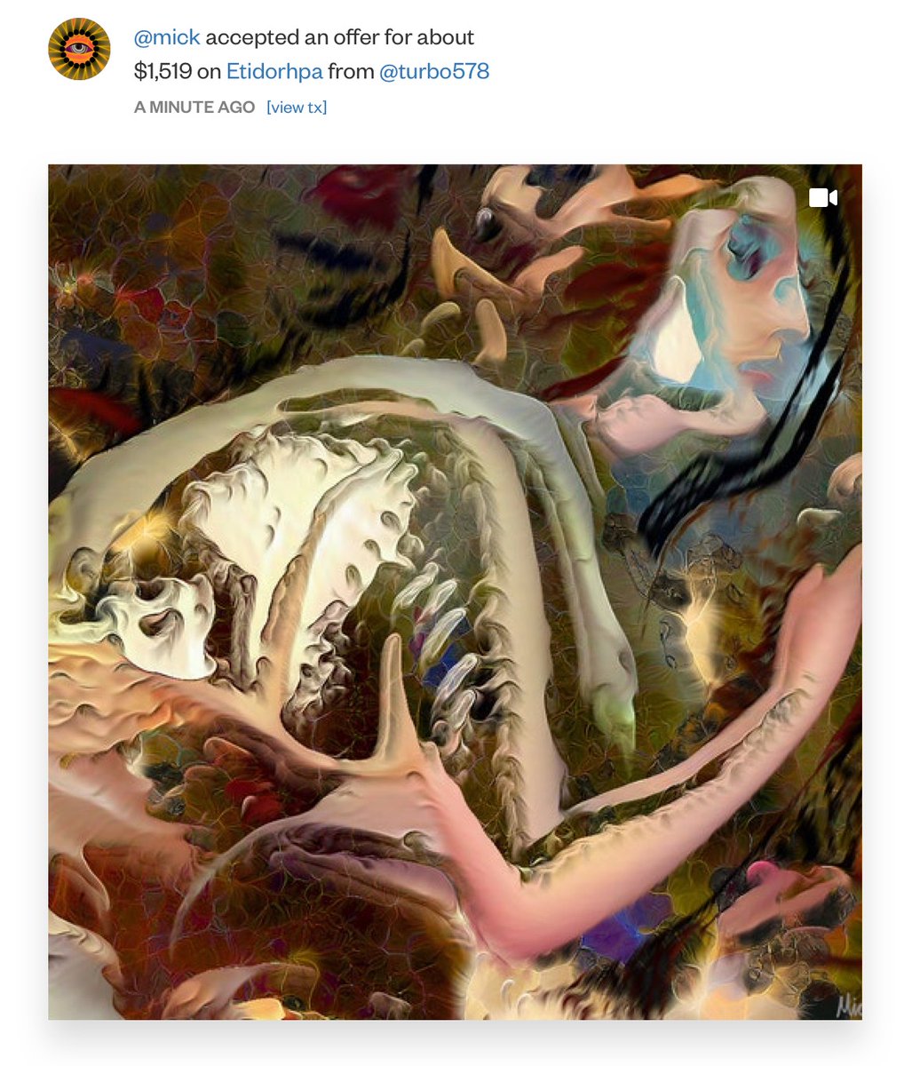 _seanmick's tweet photo. Thank you @SuperRare! ๐๐
#cryptoart #Bitcoin #contemporaryart #nfts #cryptolifestyle #cruptonews #cryptoartwork #ethereum #nft #digitalart #miamiartist #surrealart #collectassets #bakehouseartcomplex #javascript30 https://t.co/LBZqoiN0A7