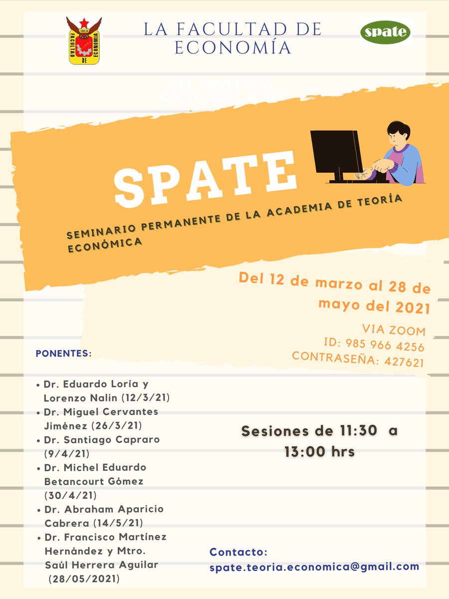 LoriaEdg's tweet photo. Hola a todas y todos, voy a estar participando en un seminario el siguiente viernes, les dejo el cartel. https://t.co/43m3q1cTct
