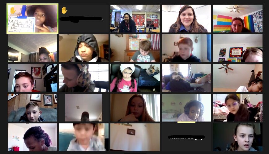 MsC_Laverty's tweet photo. This years Read Across Charles County may have looked a little different, but everyone still had a fantastic time! It’s so inspiring seeing the TAM/Ed Rising students teach!!! @LackeyHS @GaleBaileyES @ihes_braves https://t.co/M5DvYbDlir