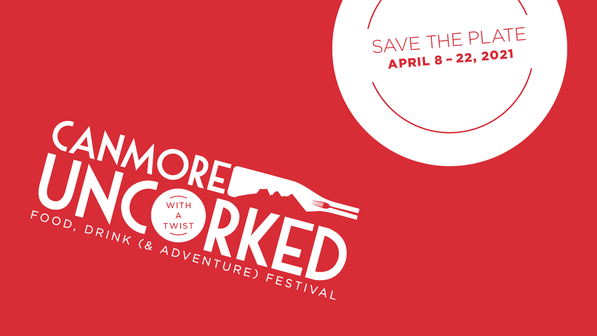 The Festival’s back. With a twist. Food, Drink (&amp; Adventure). April 8 - 22, 2021. Sign up to find out more at canmoreuncorked.com #canmoreuncorked #canmore #alberta #canmorealberta #kananaskis #canmorekananaskis #rockies #local #canmorefood #canmorelife #foodie #foodfestival