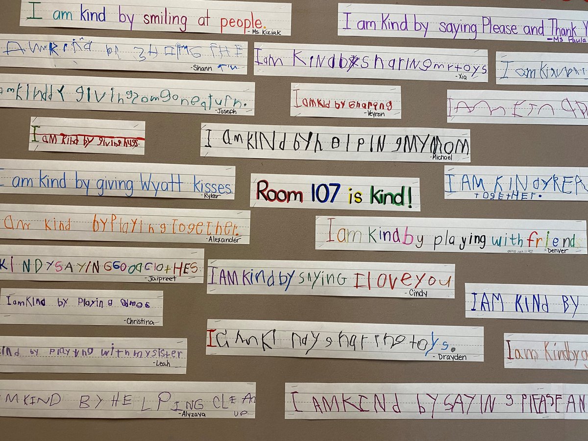 LordNelsonWSD's tweet photo. kindergarten and Nursery students tell others how to be kind! @WinnipegSD https://t.co/6Rm7vPn3i8
