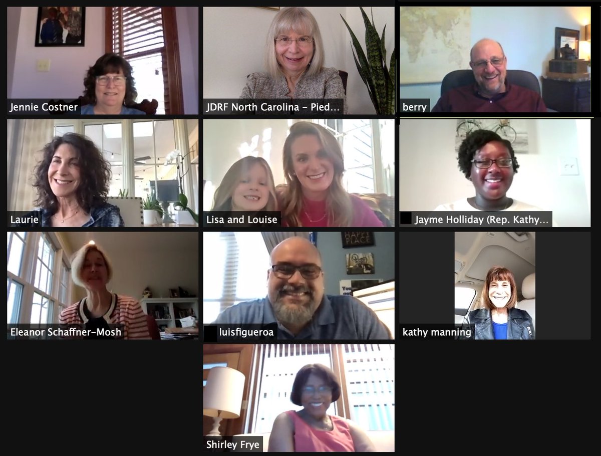 #JDRFtriad NC6 families thank you, ⁦<a href="/RepKManning/">Congresswoman Kathy Manning</a>⁩ and Leg. Director Jayme Holliday, for the great #JDRFNewMember meeting and your support of legislative issues important to the type 1 diabetes community! #T1D #JDRFAdvocacy