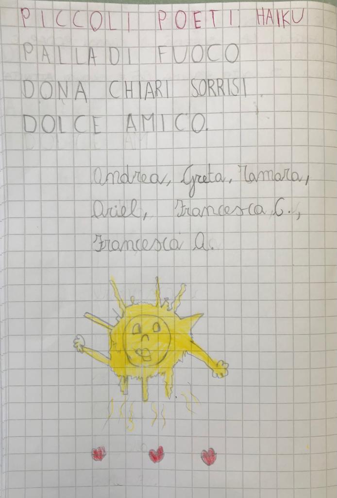 3cdmodugno's tweet image. Il sole è un amico che regala calore e sorrisi. 
Classe 1° A plesso Gandhi
#PoesieSID4 @MusePUGLIA