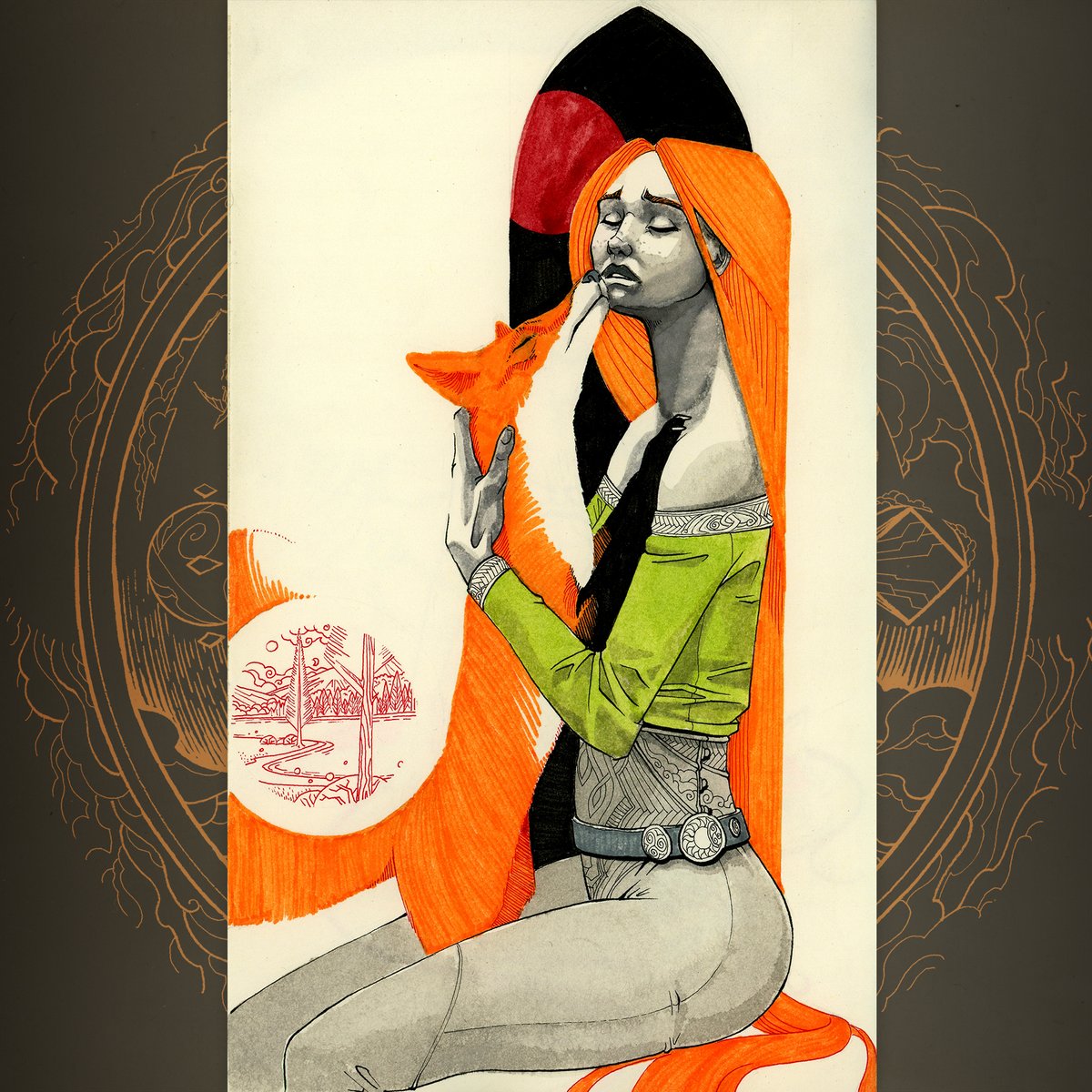 rhunstoryteller's tweet photo. A girl and her fox

#raido #raiddo #raidothebook #raiddothebook #ink https://t.co/q7p1mcfqRc