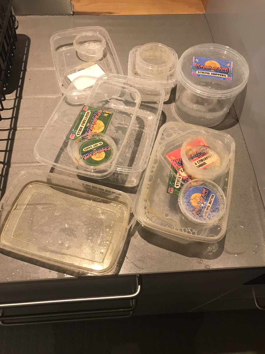 fieldstudioA's tweet photo. @HoppersLondon just had one of your cash and kari meals. This is just some of the packaging. There must be a better way #hopperscashandkari https://t.co/80lSgEL2IU