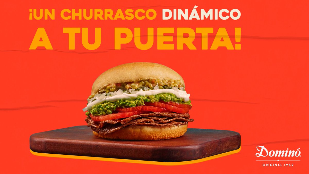 Tomate, palta, salsa Americana, Salsa Verde y Mayo Dominó. ¡Vo' dale y pide este churrasquito que te está mirando! 👀

Pídelo por Rappi, UberEats o PedidosYa. 🛵