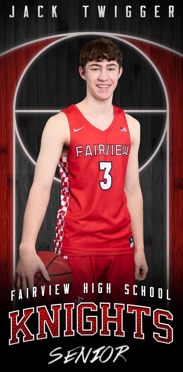 #3 Jack Twigger- Twigs always gives 100%. He continually puts others before himself. Jack has made huge contributions to our team this season and we are so thankful for his unselfish nature. Thank you for all you’ve given to Fairview Basketball! #seniorknight