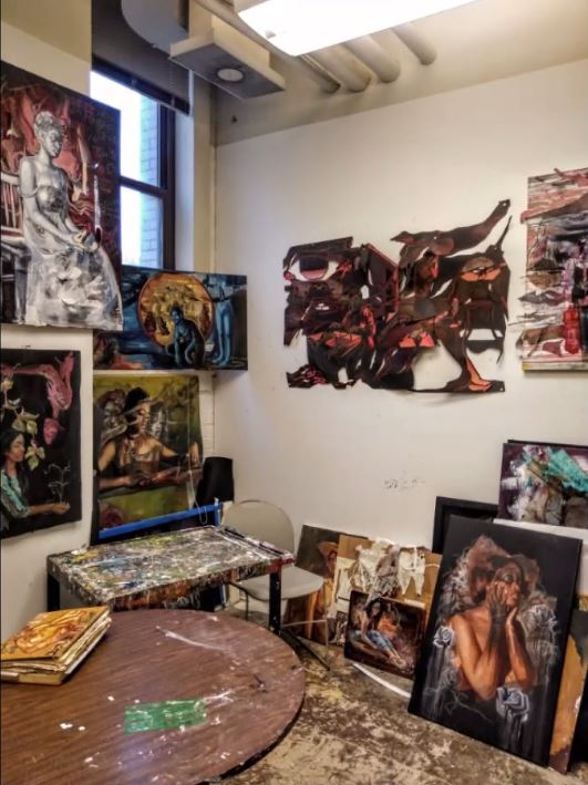 GustaSymposium's tweet photo. Learning about artist Cara Marie Young's practice and work at #MatrixOfMobility @uoftgusta @ArtHistory_uoft https://t.co/0IUyIpDvVo https://t.co/xjZdJhNQBh